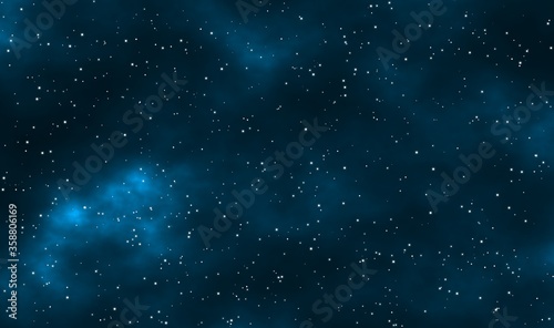 Space scape illustration graphic design background