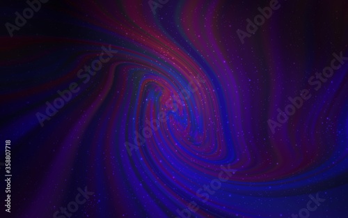Dark Purple, Pink vector background with astronomical stars. Space stars on blurred abstract background with gradient. Pattern for astrology websites.