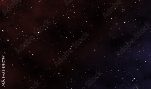 Space scape illustration graphic design background