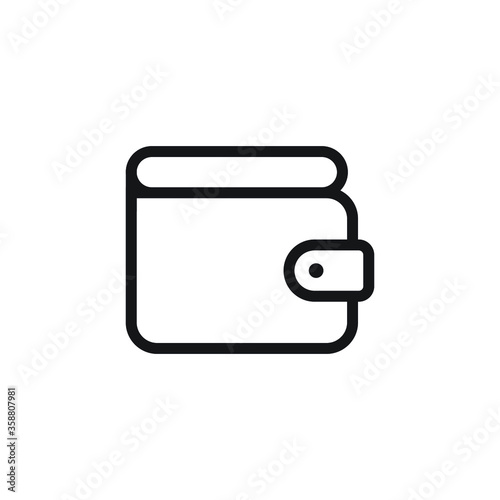 wallet icon vector sign