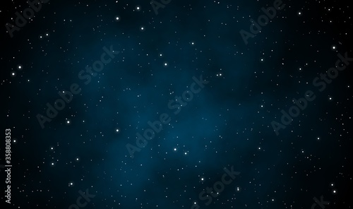 Space scape illustration graphic design background