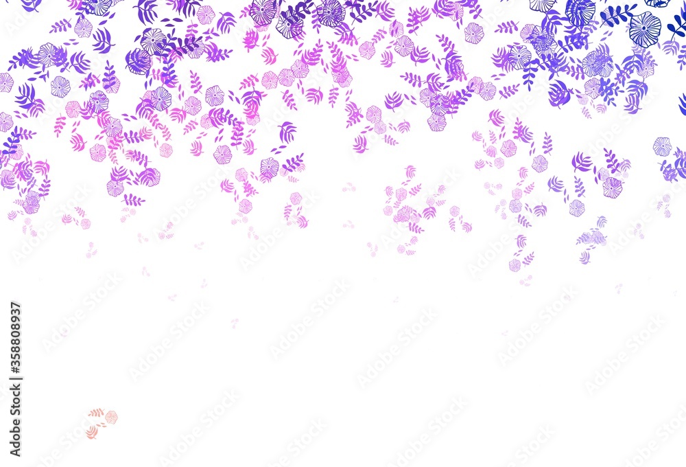 Light Pink, Yellow vector elegant wallpaper with leaves, flowers. Light Pink, Yellow vector elegant wallpaper with leaves, flowers.