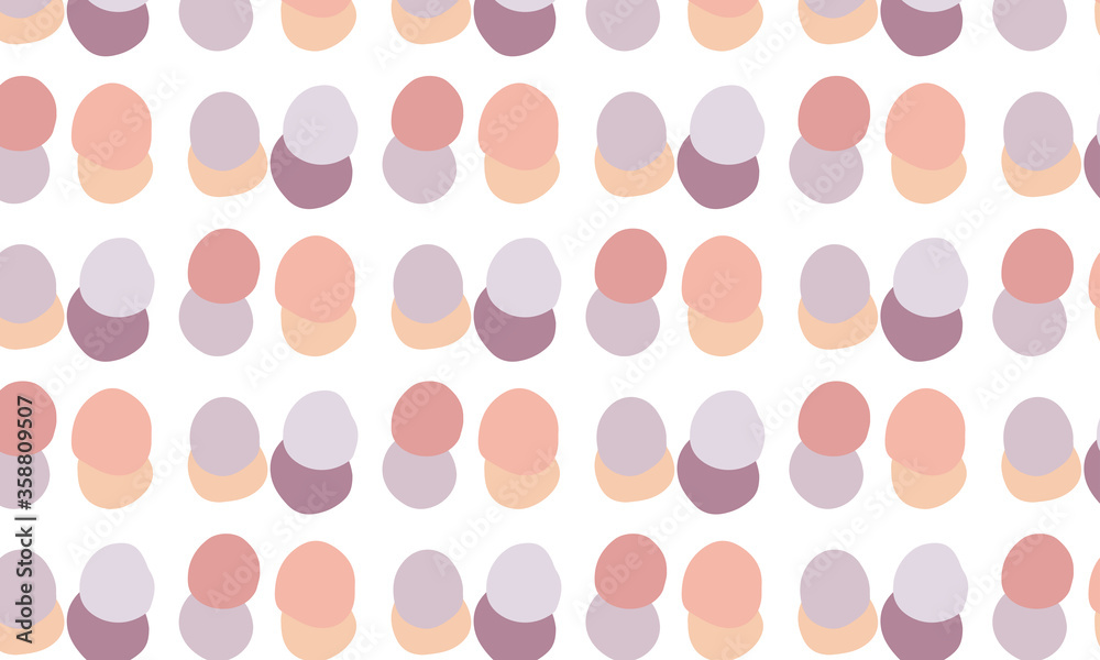 Layered dots seamless pattern, kids and baby dots pattern, blush dots pattern