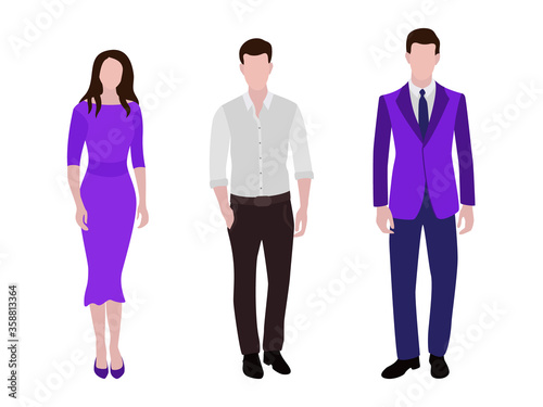 Business people group human resources illustration