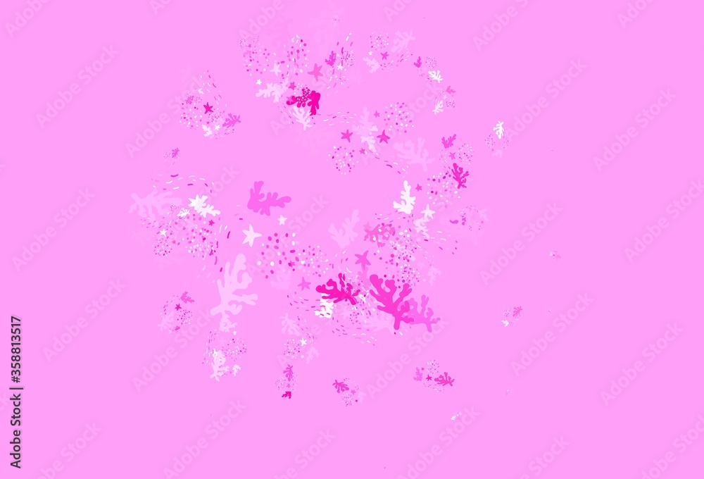 Light Pink, Yellow vector pattern with random forms. Light Pink, Yellow vector pattern with random forms.