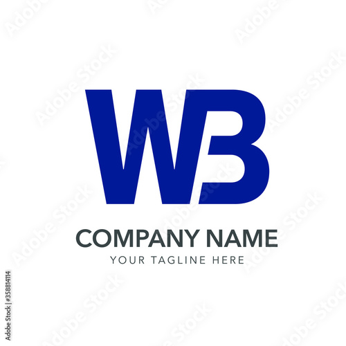 logo initial letter wb or bw photo