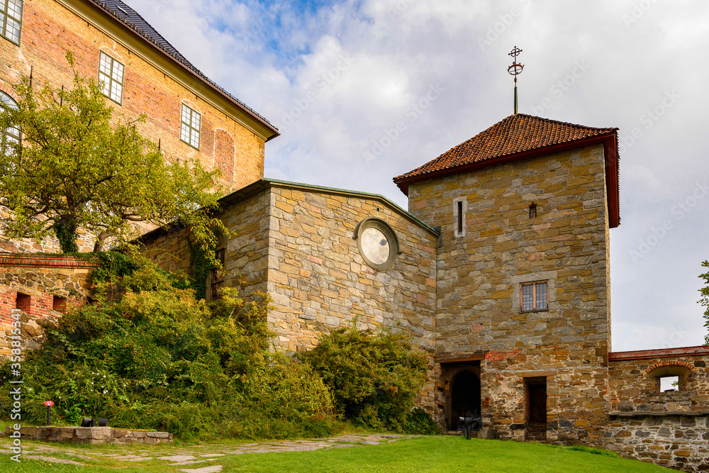 Akershus Fortress, a medieval castle that was used as a prison, Oslo, Norway. Akershus Fortress, a medieval castle that was used as a prison, Oslo, Norway.