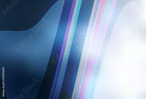 Light BLUE vector texture with milky way stars. Modern abstract illustration with Big Dipper stars. Pattern for astronomy websites.