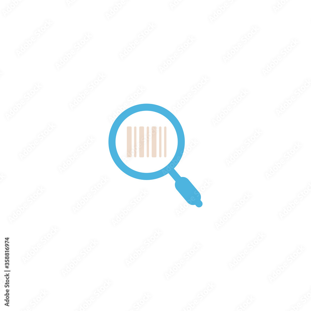 bar code icon flat vector logo design trendy bar code icon flat vector logo design trendy