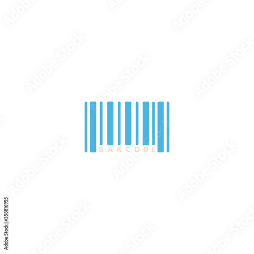 bar code icon flat vector logo design trendy