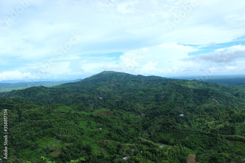 clouds over the mountains