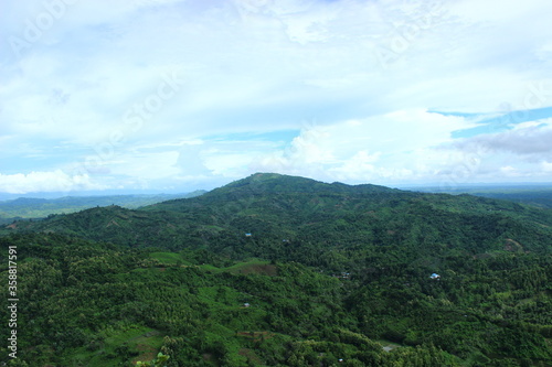 clouds over the mountains