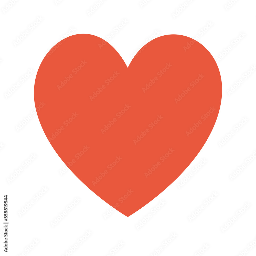Heart icon design of love passion and romantic theme Vector illustration