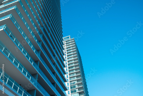 Skyscraper with blue sky