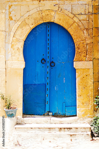 Traditional Tunisian blue doors of Sidi-Bou-Said © Tanya