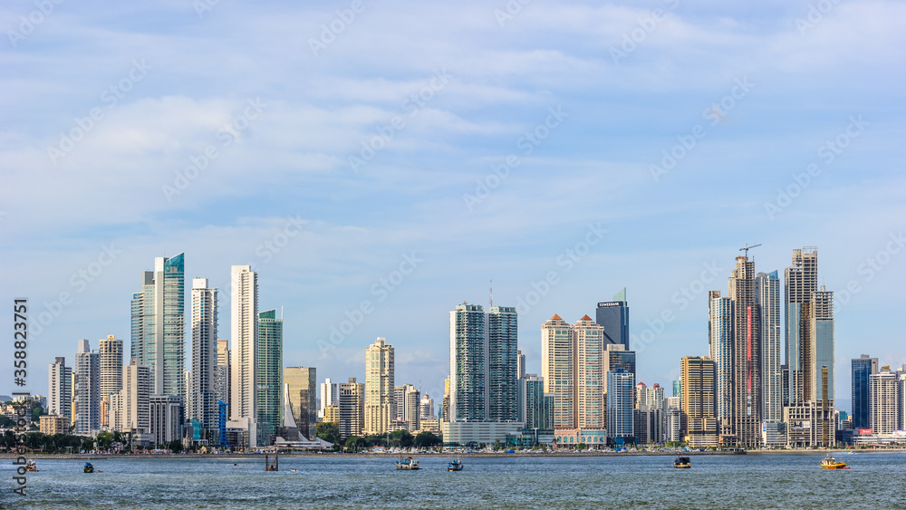 It's Panama City, (Ciudad de Panama), the capital and largest city of the Republic of Panama.