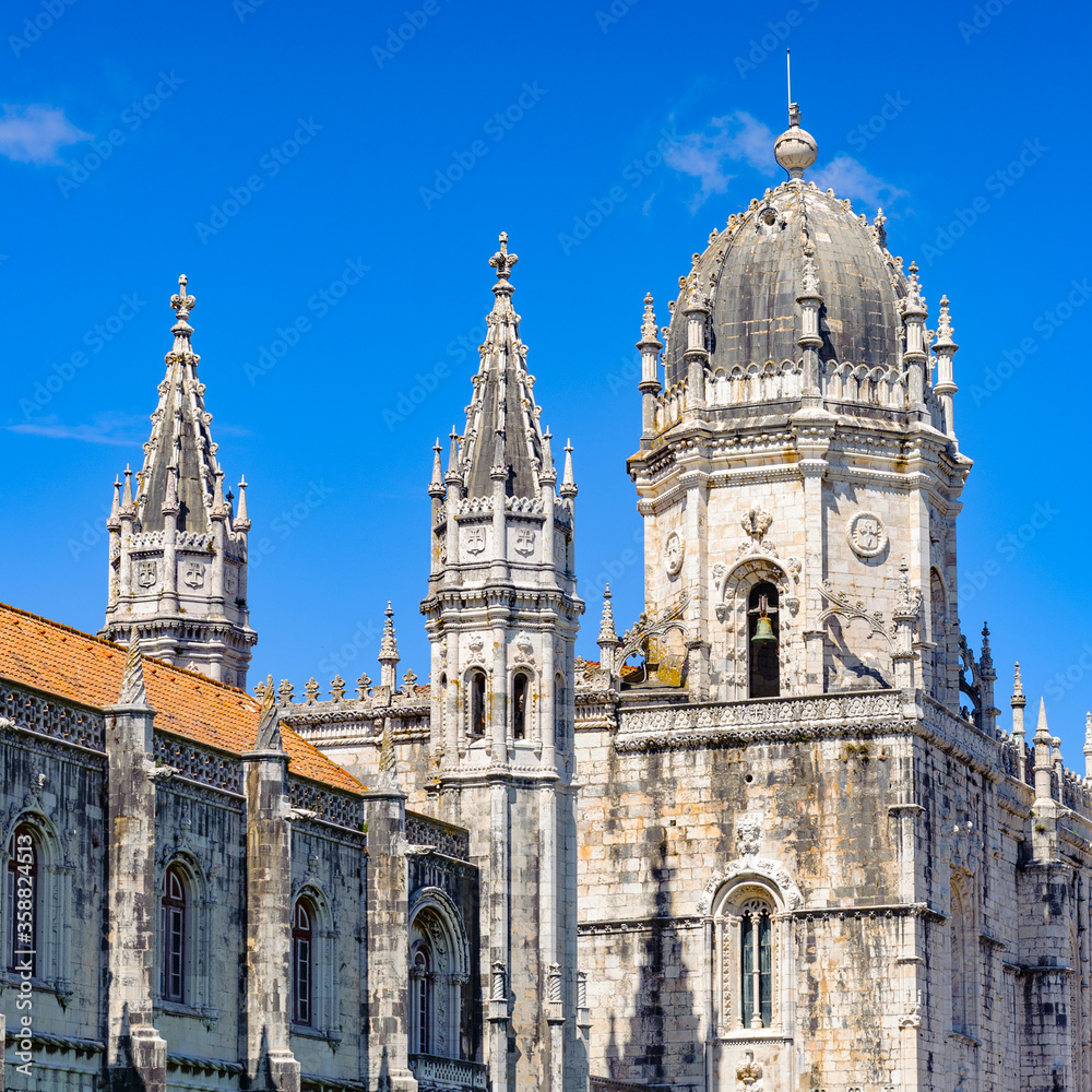 It's Jeronimos Monastery or Hieronymites Monastery in Lisbon, Portugal. It a UNESCO World Heritage site