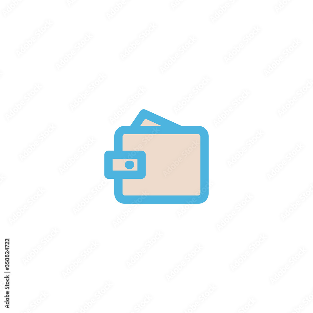 wallet icon flat vector logo design trendy wallet icon flat vector logo design trendy