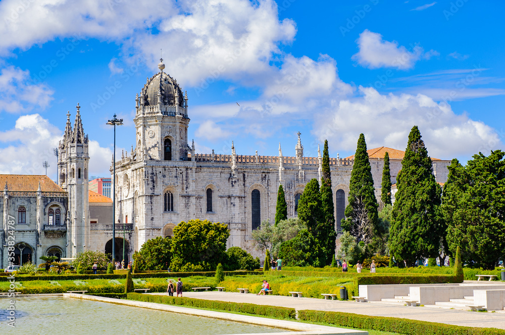It's Part of the Jeronimos Monastery or Hieronymites Monastery in Lisbon, Portugal. It a UNESCO World Heritage site