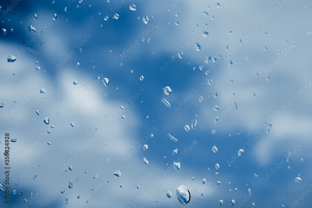 custom made wallpaper toronto digitalRaindrops on the window. Beautiful closeup. Blue background. Water splash. Natural background. High quality photo