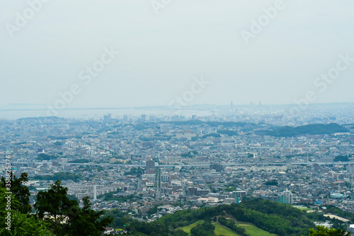 山頂からの景色　街中山景