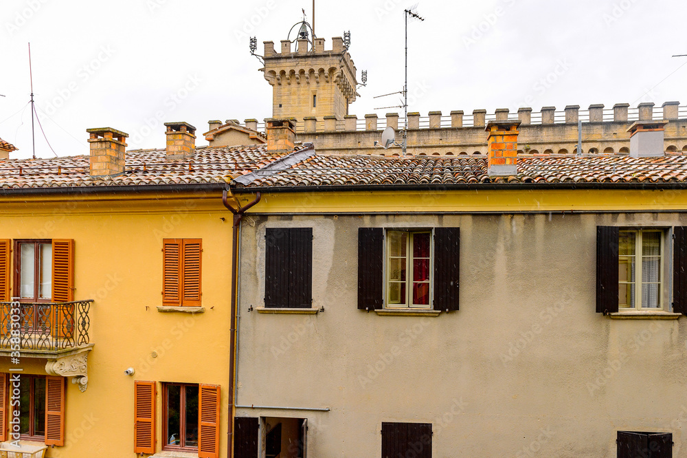 Architecure of Historic center of  San Marino,