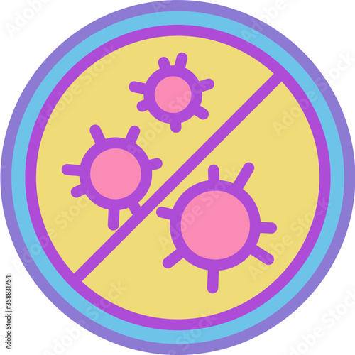 Virus blockade icon