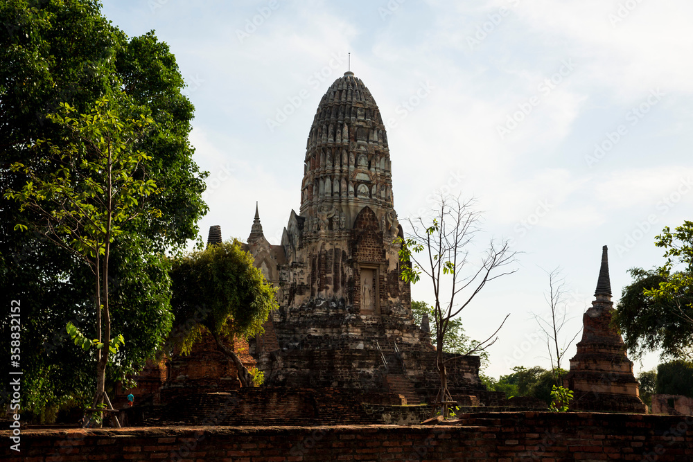 Prang, Wat Ratchaburana, Phra Nakhon Si Ayutthaya, thailand
