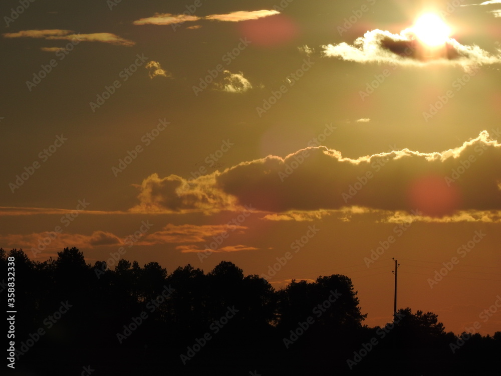 Fototapeta premium soleil avec nuage