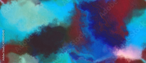abstract watercolor background with watercolor paint with very dark magenta, medium turquoise and very dark violet colors. can be used as background texture or graphic element