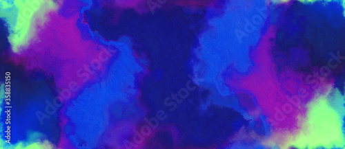 abstract watercolor background with watercolor paint with dark slate blue, light green and midnight blue colors. can be used as background texture or graphic element