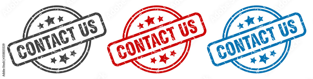 contact us stamp. contact us round isolated sign. contact us label set contact us stamp. contact us round isolated sign. contact us label set