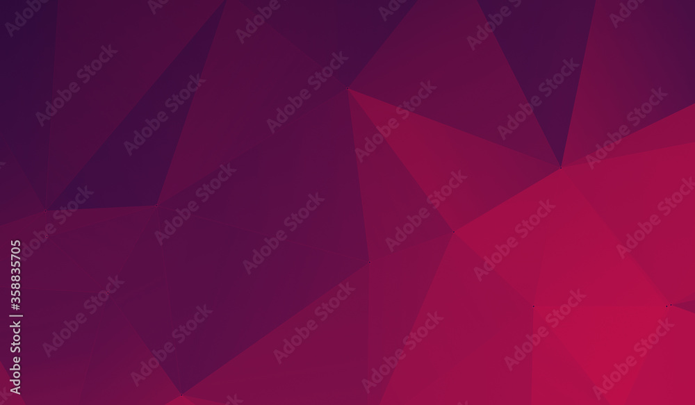 Fototapeta premium Abstract purple red gradient triangle background. 3D triangles. modern wallpaper.