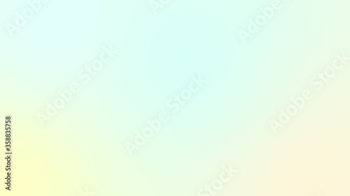 Abstract green yellow soft cloud background in pastel colorful gradation.