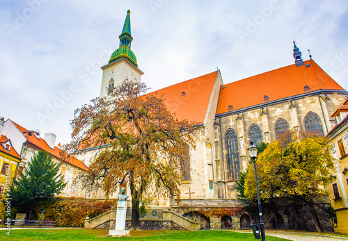 Canvas Print St. Martin's Cathedral, Old Town of Bratislava, Slovakia