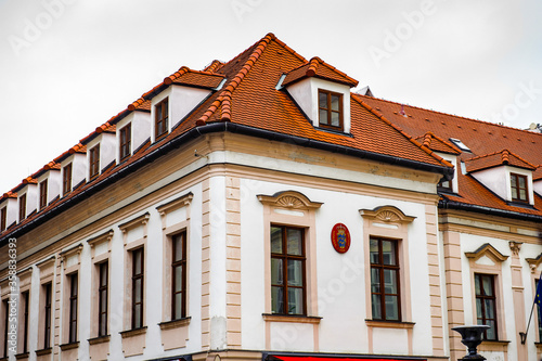 Canvas Print Architecture of the Main Square in the Old City of Bratislava, Slovakia