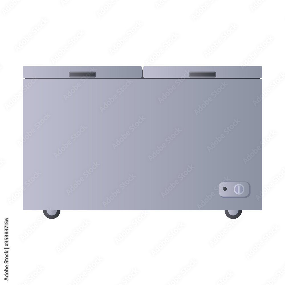 Freezer vector icon.Cartoon vector icon isolated on white background freezer.