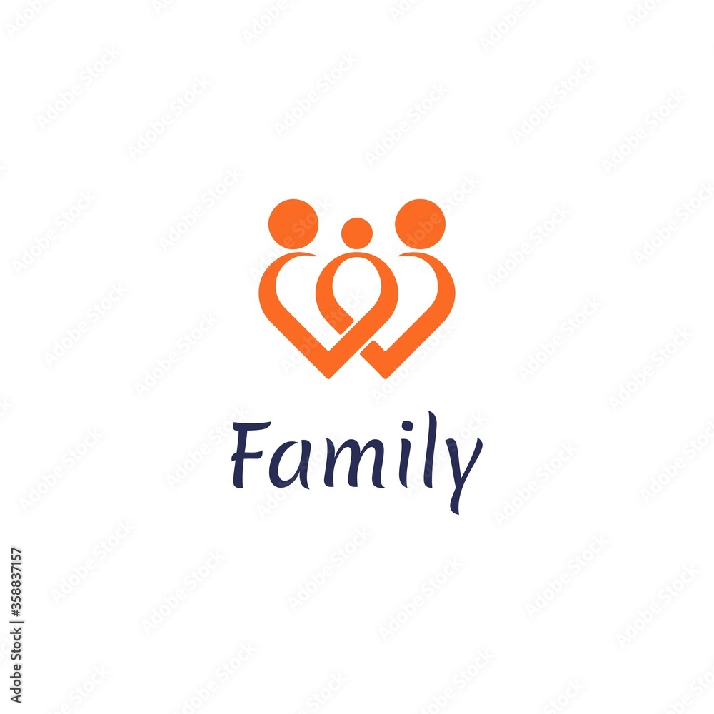 People Care Logo,Abstract Family Logo People Care Logo,Abstract Family Logo