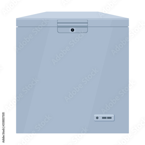 Freezer vector icon.Cartoon vector icon isolated on white background freezer.
