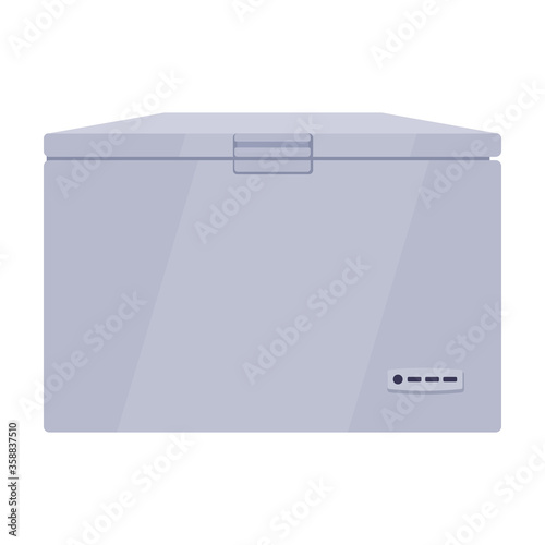 Freezer vector icon.Cartoon vector icon isolated on white background freezer.