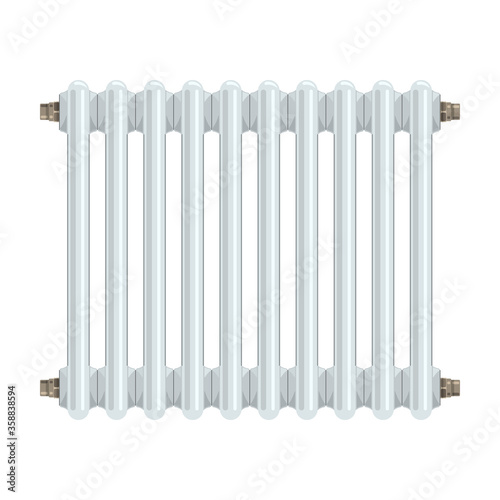 Electric radiator vector icon.Cartoon vector icon isolated on white background electric radiator.