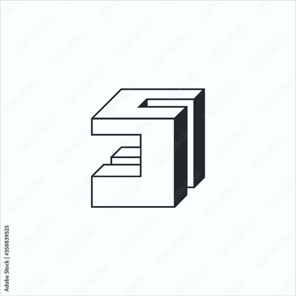 letter S building logo design 