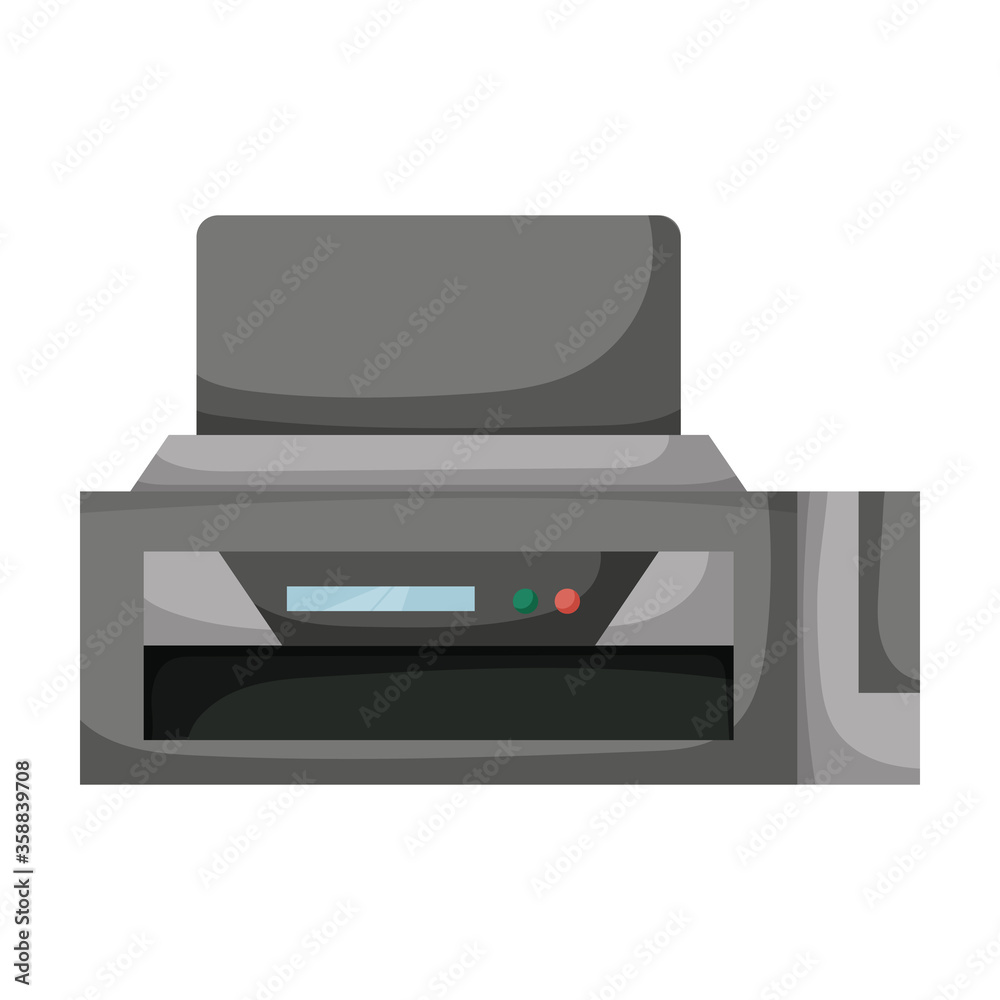 Printer vector icon.Cartoon vector icon isolated on white background printer. Printer vector icon.Cartoon vector icon isolated on white background printer.
