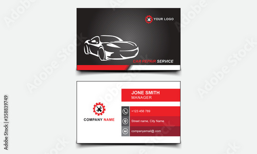 Automotive Services and Car repair service Business Card