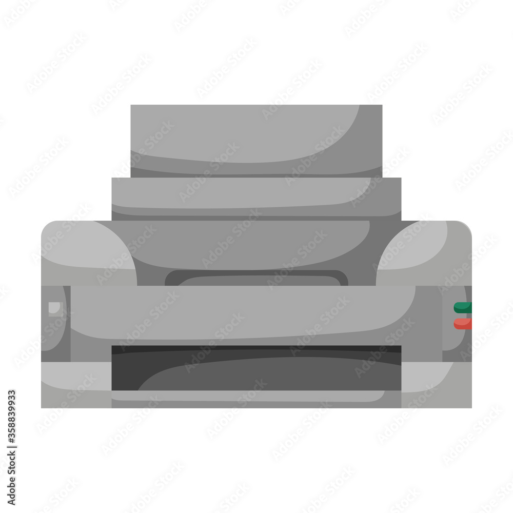 Printer vector icon.Cartoon vector icon isolated on white background printer. Printer vector icon.Cartoon vector icon isolated on white background printer.