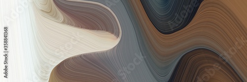 liquid colorful curves design with dim gray, light gray and pastel brown colors. can be used as header or banner © Eigens