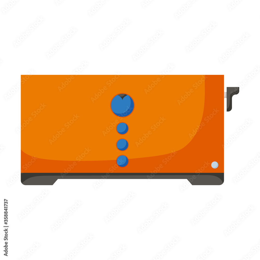 Toaster vector icon.Cartoon vector icon isolated on white background toaster. Toaster vector icon.Cartoon vector icon isolated on white background toaster.