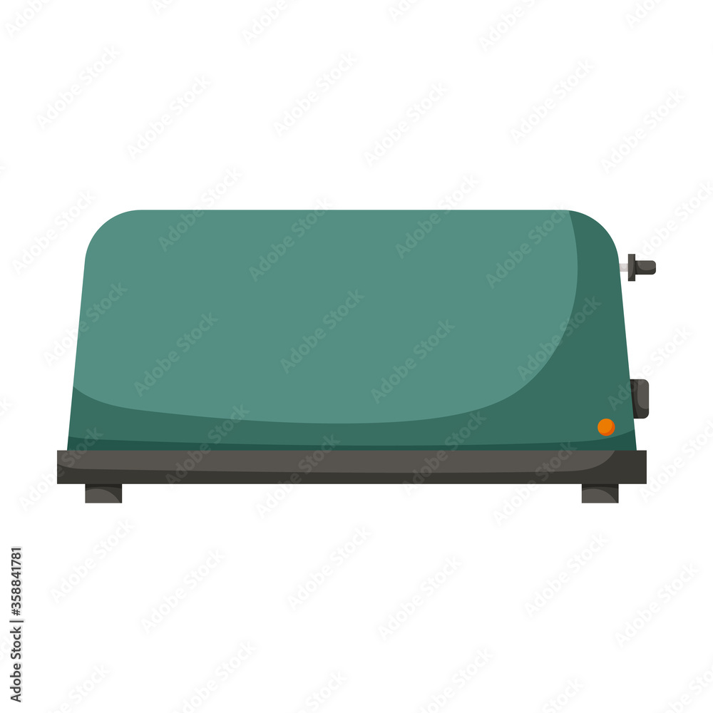 Toaster vector icon.Cartoon vector icon isolated on white background toaster.