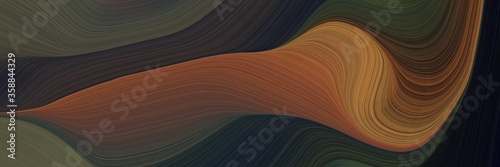 modern decorative waves backdrop with very dark blue, sienna and brown colors. can be used as poster, card or background graphic