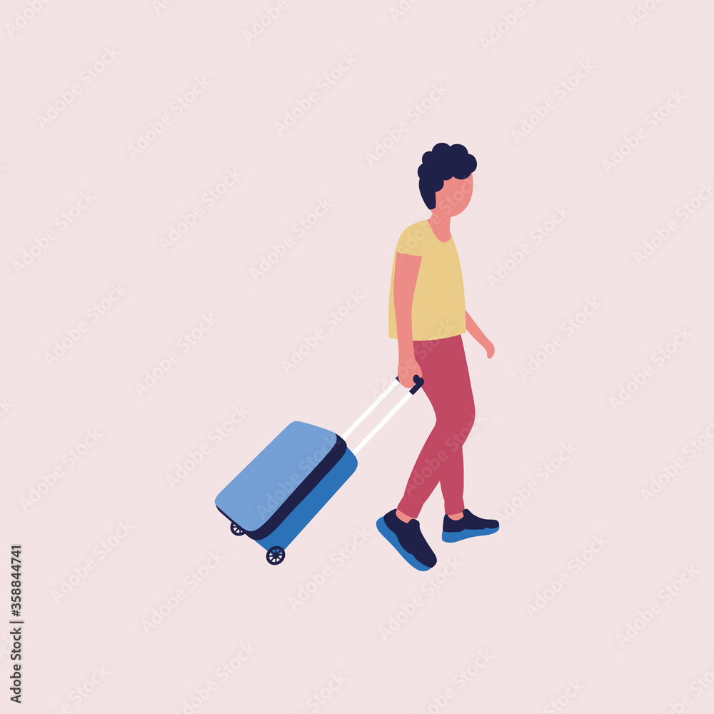 man with luggage